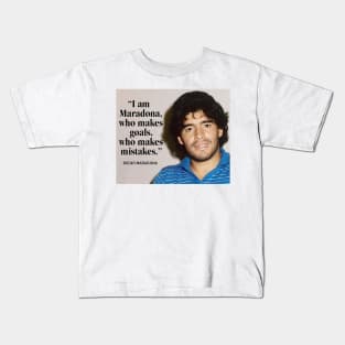 Maradona Qoute Kids T-Shirt